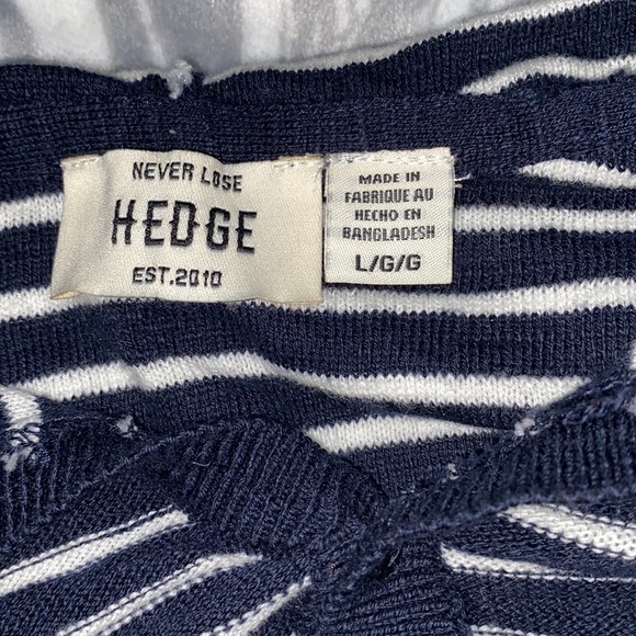 Never Lose Hedge - Stripped hooded light weight sweater - Picture 3 of 3